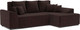 Миниатюра изображения товара Диван угловой Mebel-Ars Каскад правый (велюр шоколад HB-178 16)
