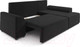 Миниатюра изображения товара Диван угловой Mebel-Ars Каскад правый (велюр черный НВ-178 17)