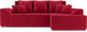 Миниатюра изображения товара Диван угловой Mebel-Ars Каскад правый (кордрой красный)