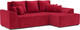 Миниатюра изображения товара Диван угловой Mebel-Ars Каскад правый (кордрой красный)