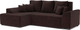 Миниатюра изображения товара Диван угловой Mebel-Ars Каскад левый (велюр шоколад HB-178 16)