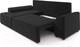 Миниатюра изображения товара Диван угловой Mebel-Ars Каскад левый (велюр черный НВ-178 17)