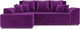 Миниатюра изображения товара Диван угловой Mebel-Ars Каскад левый (фиолетовый)