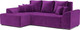 Миниатюра изображения товара Диван угловой Mebel-Ars Каскад левый (фиолетовый)