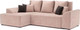 Миниатюра изображения товара Диван угловой Mebel-Ars Каскад левый (кордрой бежевый)