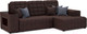 Миниатюра изображения товара Диван угловой Mebel-Ars Мадрид правый (велюр молочный шоколад НВ-178 13)