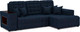 Миниатюра изображения товара Диван угловой Mebel-Ars Мадрид правый (темно-синий/Luna 034)