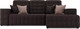Миниатюра изображения товара Диван угловой Mebel-Ars Мадрид правый (кордрой коричневый)