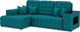 Миниатюра изображения товара Диван угловой Mebel-Ars Мадрид левый (бархат сине-зеленый Star Velvet 43 Black Green)