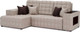 Миниатюра изображения товара Диван угловой Mebel-Ars Мадрид левый (бархат бежевый Star Velvet 6 Beige)