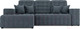 Миниатюра изображения товара Диван угловой Mebel-Ars Мадрид левый (велюр серо-синий HB-178 26)