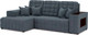 Миниатюра изображения товара Диван угловой Mebel-Ars Мадрид левый (велюр серо-синий HB-178 26)