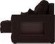 Миниатюра изображения товара Диван угловой Mebel-Ars Мадрид левый (велюр шоколад НВ-178 16)