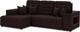 Миниатюра изображения товара Диван угловой Mebel-Ars Мадрид левый (велюр шоколад НВ-178 16)