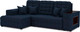 Миниатюра изображения товара Диван угловой Mebel-Ars Мадрид левый (темно-синий/Luna 034)