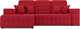 Миниатюра изображения товара Диван угловой Mebel-Ars Мадрид левый (кордрой красный)