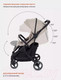 Миниатюра изображения товара Детская прогулочная коляска MOWbaby Smart 2023 / MB101 (Beige)
