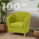 Миниатюра изображения товара Кресло мягкое Mio Tesoro Тунне (лайм)