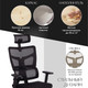 Миниатюра изображения товара Кресло офисное Tetchair MESH-11HR ткань/сетка (черный)
