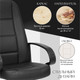 Миниатюра изображения товара Кресло офисное Tetchair СН747 кожзам (черный)