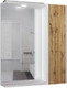 Миниатюра изображения товара Шкаф с зеркалом для ванной Домино Uno 60 (дуб вотан, левый/правый)