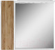 Миниатюра изображения товара Шкаф с зеркалом для ванной Домино Uno 80 (дуб вотан, левый/правый)