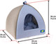 Миниатюра изображения товара Домик для животных Ferplast Tipi M / 82220099 (голубой/серый)