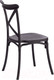 Миниатюра изображения товара Стул Tetchair Cross 48x58x89 (пластик/черный)