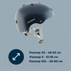 Миниатюра изображения товара Защитный шлем Hudora Skaterhelm Midnight / 84118 (р-р 51-55, серый)