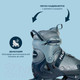 Миниатюра изображения товара Роликовые коньки Hudora Inline Skates Leon 2.0 Ocean Gr / 28248 (р-р 33-36, серый)