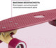 Миниатюра изображения товара Скейтборд Hudora Skateboard Retro Curve Burgundy / 12153