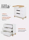 Миниатюра изображения товара Комод пеленальный MOWbaby Lilla / 113 (Cloud White)