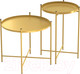 Миниатюра изображения товара Комплект журнальных столиков Sheffilton SHT-CT8/CT8-2 (золото)