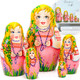Миниатюра изображения товара Матрешка сувенирная Брестская Фабрика Сувениров Девушка с цветами в косичке 5019
