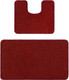 Миниатюра изображения товара Набор ковриков для ванной и туалета Maximus Unimax 2577 (50x80/40x50, бургунди)