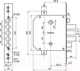 Миниатюра изображения товара Замок врезной Border ЗВ 9-6 КТЗ/15 левый / 77405