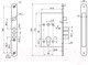 Миниатюра изображения товара Замок врезной Border ЗВ 4-31/55 У2 без ц/м / 78931
