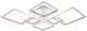 Миниатюра изображения товара Потолочный светильник Mirastyle Диод CF-16070/4+2 WH ML