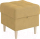 Миниатюра изображения товара Пуф Сонум Norton 45-45 (замша горчичный/бук)