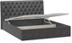 Миниатюра изображения товара Двуспальная кровать ТриЯ Скарлет универсальная тип 1 с ПМ и заглушиной 160x200 (велюр графит)