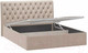 Миниатюра изображения товара Двуспальная кровать ТриЯ Скарлет универсальная тип 1 с ПМ и заглушиной 160x200 (велюр мокко светлый)