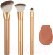 Миниатюра изображения товара Набор кистей для макияжа Ecotools Precious Metals Face Blend + Sculpt Set ET2700