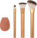 Миниатюра изображения товара Набор кистей для макияжа Ecotools Precious Metals Face Blend + Sculpt Set ET2700