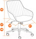 Миниатюра изображения товара Кресло офисное Tetchair Dublin хром/вельвет (серый)