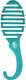 Миниатюра изображения товара Расческа Wet Brush Shower Glitter Detangler Teal BWR801GREEGL