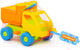 Миниатюра изображения товара Набор игрушек для песочницы Полесье Самосвал Кузя с лопаткой и грабельками / 1276