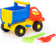 Миниатюра изображения товара Набор игрушек для песочницы Полесье Самосвал Кузя с лопаткой и грабельками / 1276