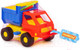 Миниатюра изображения товара Набор игрушек для песочницы Полесье Самосвал Кузя с лопаткой и грабельками / 1276
