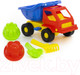 Миниатюра изображения товара Набор игрушек для песочницы Полесье Самосвал Кузя-2 с совком, грабельками и формочками / 2945