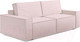 Миниатюра изображения товара Диван Сонум Loft 109x245 (тедди розовый)